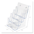 DocuHolder Acrylic Countertop Display, Booklet Size.  6 7/8"w x 6 1/4"d x 10"h.