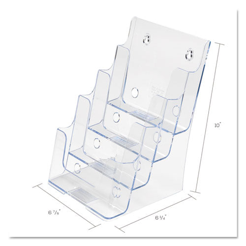 DocuHolder Acrylic Countertop Display, Booklet Size.  6 7/8"w x 6 1/4"d x 10"h.