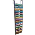Ultimate Office Mesh Wall File Organizer, 15 Tier High-Capacity Cubicle File Folder Holder Over the Panel Partition Display Rack, Includes 18, 3rd-Cut PocketFiles™, Black