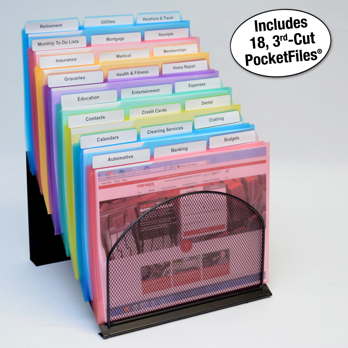 Ultimate Office Desktop Organizer File Sorter Letter Trays and A Hanging File Rack All in One for Fast and Easy Access to All of Your Forms