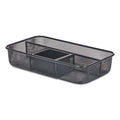 Wire Mesh Organizer Tray, 10 5/8" X 6" X 2", Black