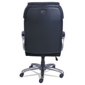 Big & Tall Executive Chair w/Pivot Reactive Ergonomic Support and SertaPedic Comfort Systems.  Padded Armrests.  Supports up to 400 lbs.  Black Leather and Slate Base.