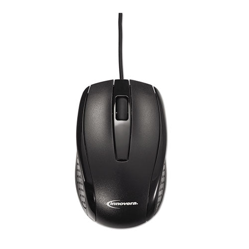Slimline Corded Keyboard & Mouse Combination, USB 2.0, Black