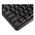 Slimline Corded Keyboard & Mouse Combination, USB 2.0, Black