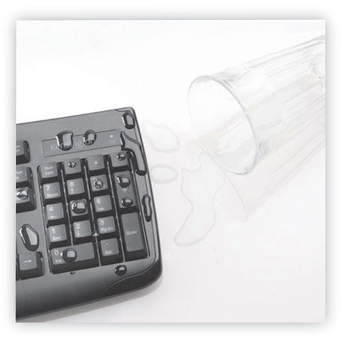 Pro Fit Comfort for Life Wireless Spill-Proof Keyboard & Mouse Combination, 2.4 GHZ Frequency, 30 ft. Range, Black