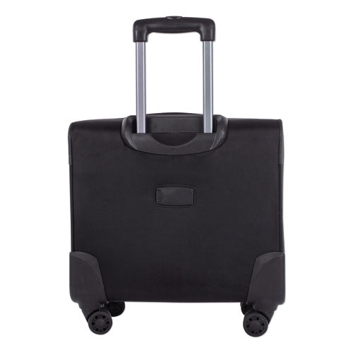 Rolling Polyester Slim Business Case w/Padded Computer Compartment holds Laptops up to 15 1/2", 17 1/2" x 17" x 9 1/2", Charcoal