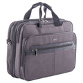 ExecutiveNylon/Synthetic Leather Briefcase w/Padded Computer Compartment.  Holds Laptops up to 17 1/4", 16 1/2" x 12 1/2" x 6" , Charcoal