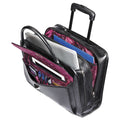 Women's Rolling Mobile Office w/Padded Laptop/iPad Compartment.  Holds Laptops up to 15 1/2", 16 1/2" x 12 3/4" x 6", Black