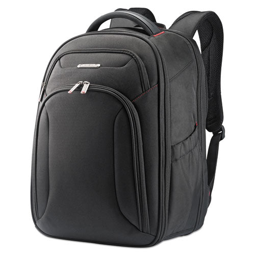 Xenon 3 Ballistic Polyester Laptop Backpack holds Laptops up to 15 1/2", 12" x 17 1/2" x 8", Black