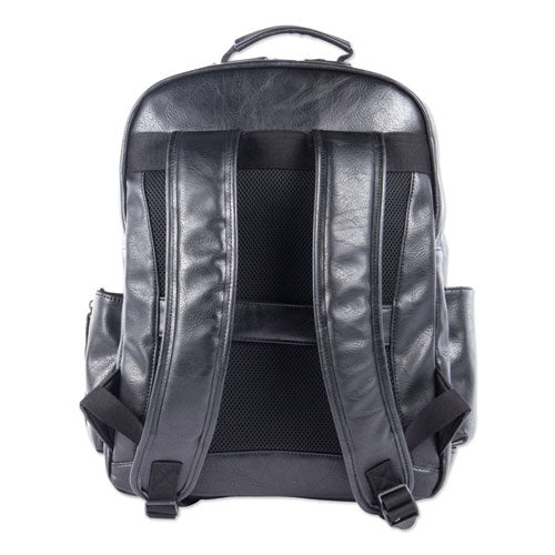 Valais Backpack holds Laptops up to 15 1/2", 15 1/2" x 17" x 6 1/2", Black