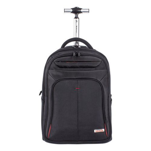 Purpose Rolling Overnight Backpack, 17 1/2" x 20 1/2" x 11", Black