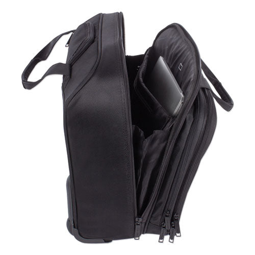 Purpose Rolling Business Case holds Laptops up to 15 1/2", 17 1/2" x 16" x 9", Black
