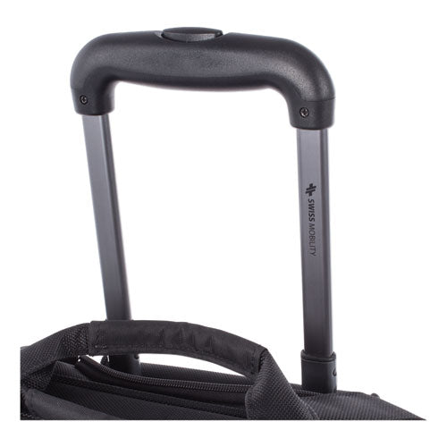 Purpose Rolling Business Case holds Laptops up to 15 1/2", 17 1/2" x 16" x 9", Black