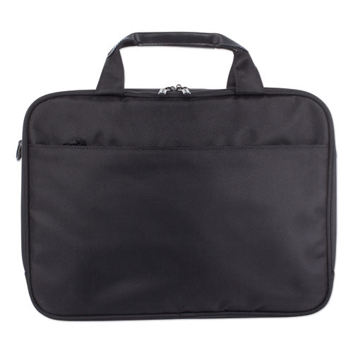 Purpose Executive Briefcase holds Laptops up to 15 1/2", 17" x 12" x 6", Black