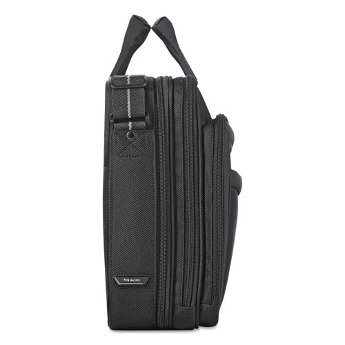 Pro Checkfast Briefcast holds Laptops up to 17 1/4", 17" x 13" x 7 1/2" x 13 3/4", Black