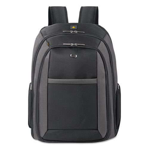 Pro Checkast Backpack holds Laptops up to 16", 13 3/4" x 17 3/4" x 6 1/2", Black