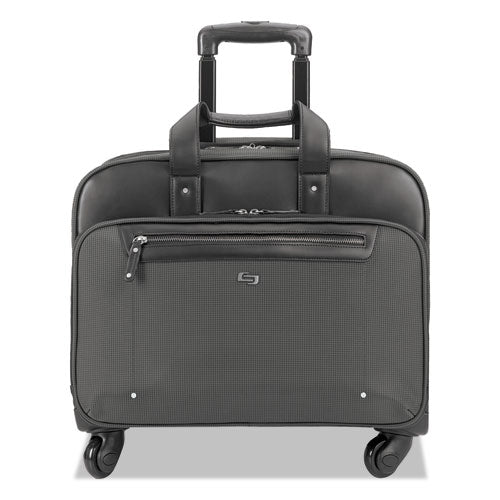 Gramercy Rolling Case holds Laptops up to 15 1/2", 15 5/8" x 18 1/4" x 10 1/4", Charcoal