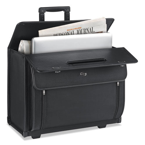 Classic Rolling Catalog Case holds Laptops up to 16", 18 1/2" x 15 1/4" x 11 1/2", Black