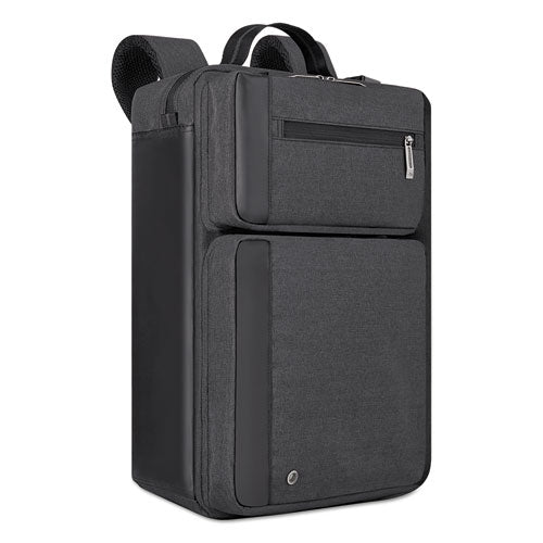 Urban Hybrid Briefcase holds Laptops up to 15 1/2", 17" x 12" x 7", Charcoal