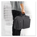 Urban Hybrid Briefcase holds Laptops up to 15 1/2", 17" x 12" x 7", Charcoal