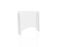 Countertop Personal Protection Safety Barrier with Pass Through Slot, 27"w x 24"h, (set of 2)