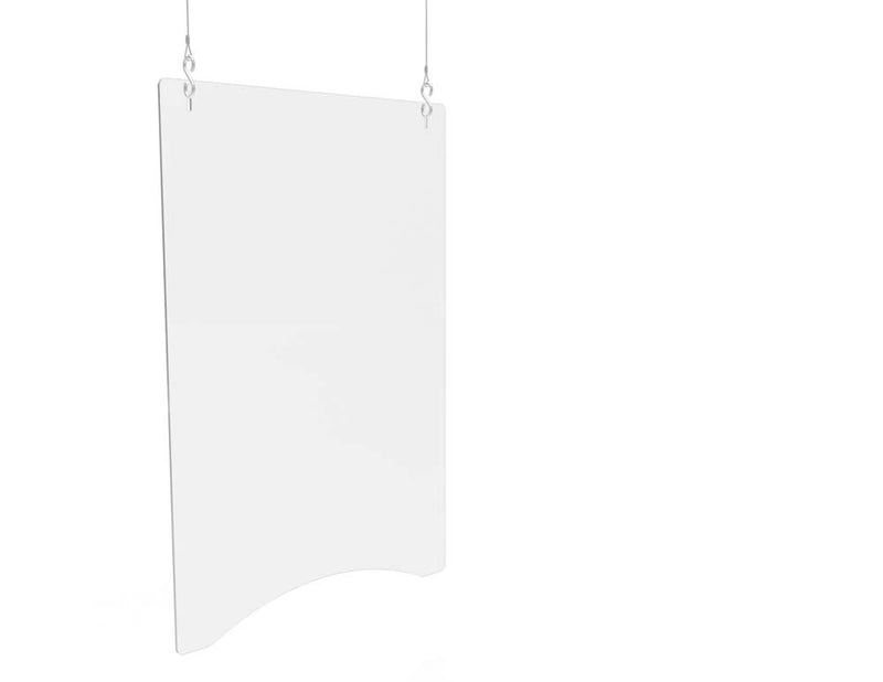 Hanging Personal Protection Safety Barrier (Portrait), 24w" x 36h", (set of 2)