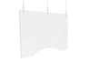 Hanging Personal Protection Safety Barrier (Landscape) 36w" x 24h", (set of 2)