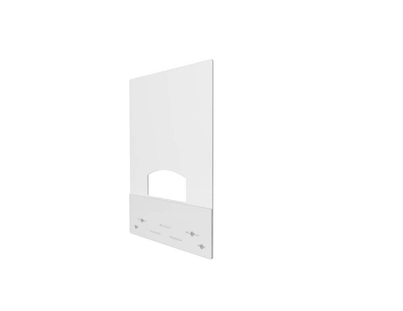 Mounting Personal Protection Safety Barrier with Pass Through Slot, 31 1/2w" x 38h", (set of 2)