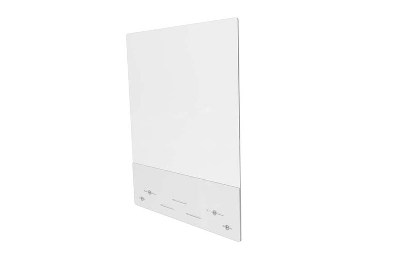 Mounting Personal Protection Safety Barrier Full Shield, 23 3/4w" x 31 3/4h", (set of 2)