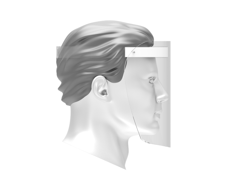 Disposable Personal Face Shield with Foam, Package of 100