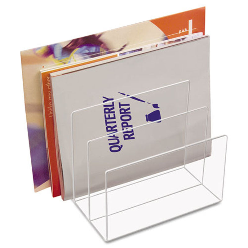 Acrylic 3-Section Desktop Sorter