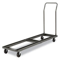 Adjustable Folding Table Cart, 20 3/4"w x 50 5/8-75 3/8"d, Black