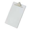 Aluminum Clipboard with High-Capacity Clip, Silver