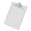 Aluminum Clipboard with High-Capacity Clip, Silver
