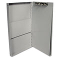 Aluminum Document Box with Writing Plate (for 8 1/2" x 11" forms), Silver