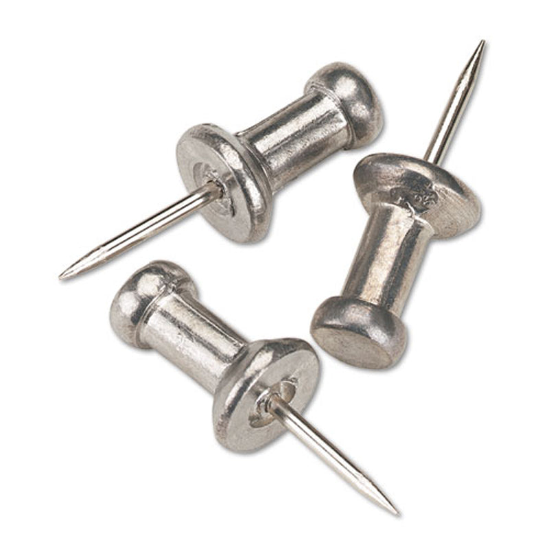 Aluminum Head Push Pins, Box of 100