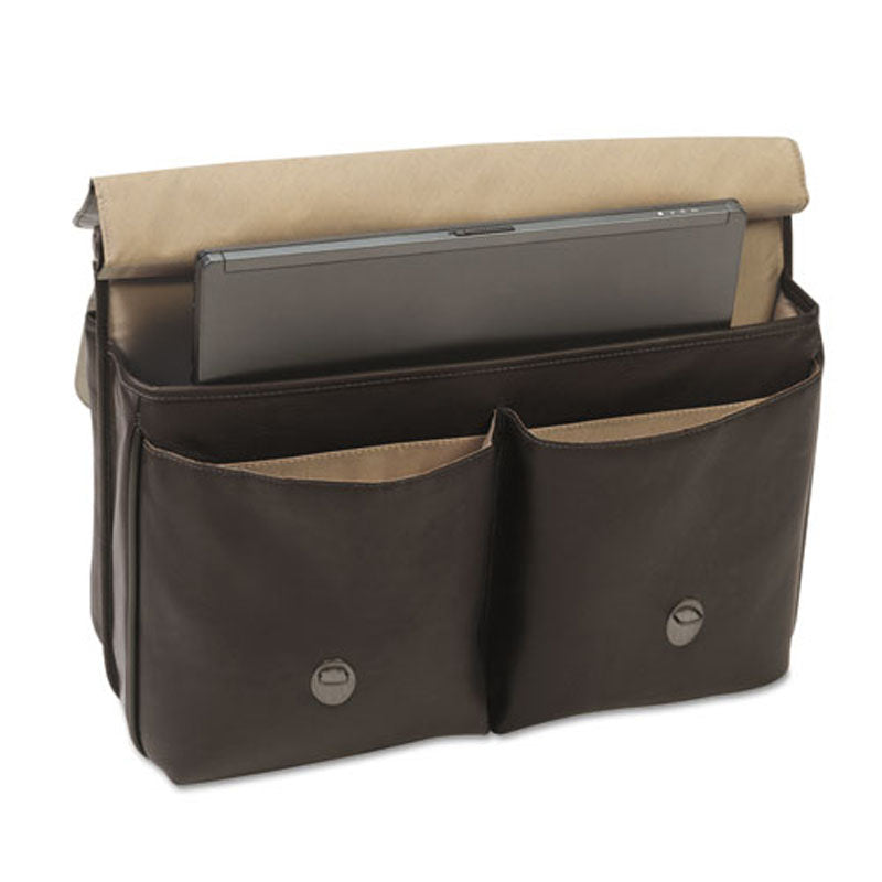 Classic Leather Briefcase (Fits laptops up to 16"), Espresso