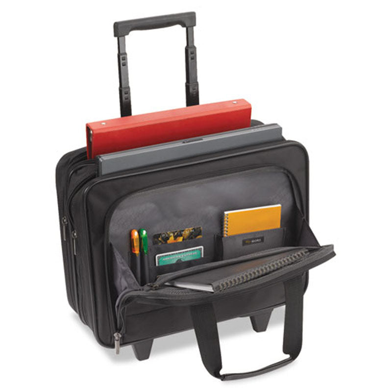Rolling Case For Computer Pvc Classic Rolling Case (Fits laptops up to 15 1/2), Black Polyester ...