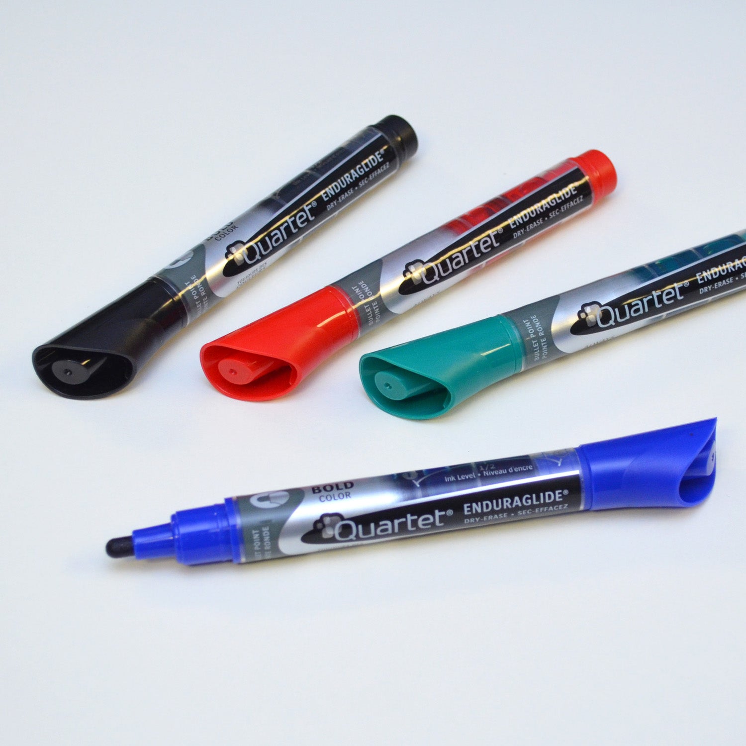 EnduraGlide Dry-Erase Markers, Bullet Tip, Assorted