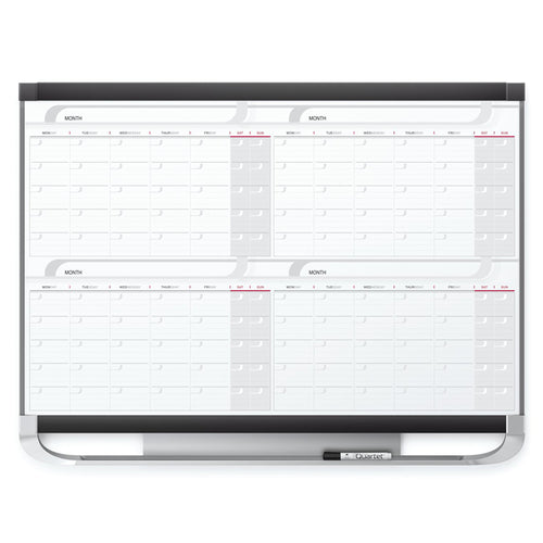 Deluxe Magnetic 4-Month Planner w/ Graphite Accents
