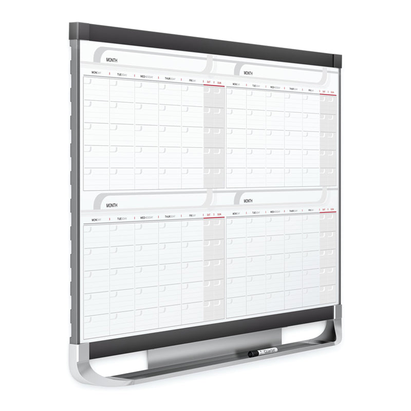 Deluxe Magnetic 4-Month Planner w/ Graphite Accents