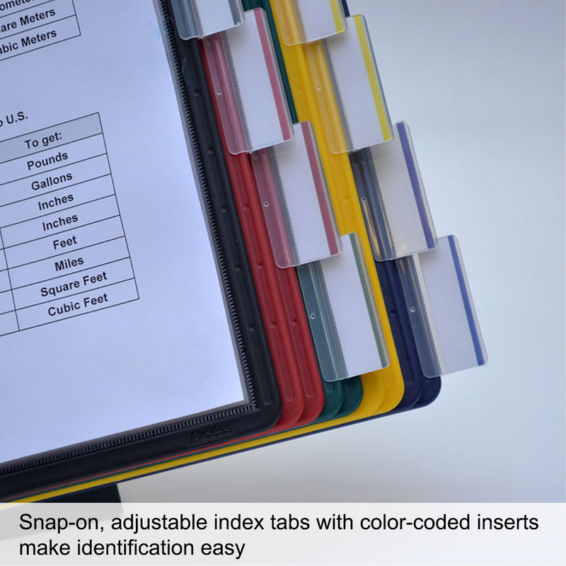 Ultimate Office DocuMate™ 10-Pocket Desk Reference Organizer Add-On with Easy-Load Pockets and Steel-Reinforced Pins (Add-On Module Only)