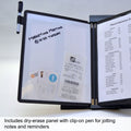 Ultimate Office DocuMate™ 20-Pocket Desk Reference Organizer with Easy-Load Pockets, Steel-Reinforced Pins, and Free Bonus Panel