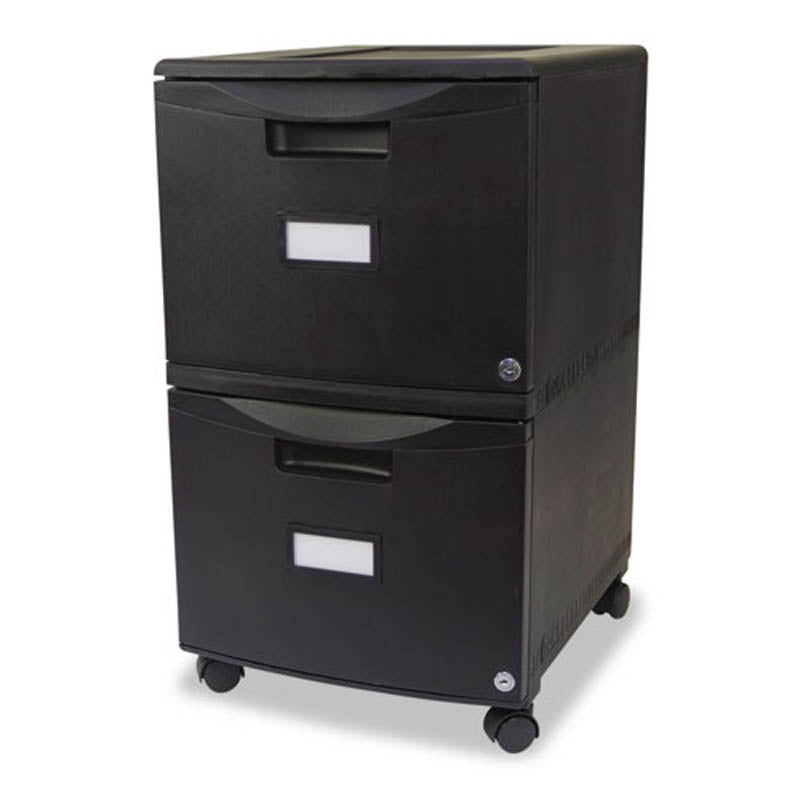 Parallel File Drawer Double File Drawer Mobile Pedestal, 18 1/4