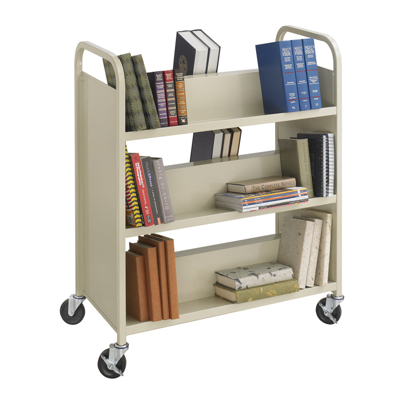 Double-Sided, 6-Shelf Book Cart
