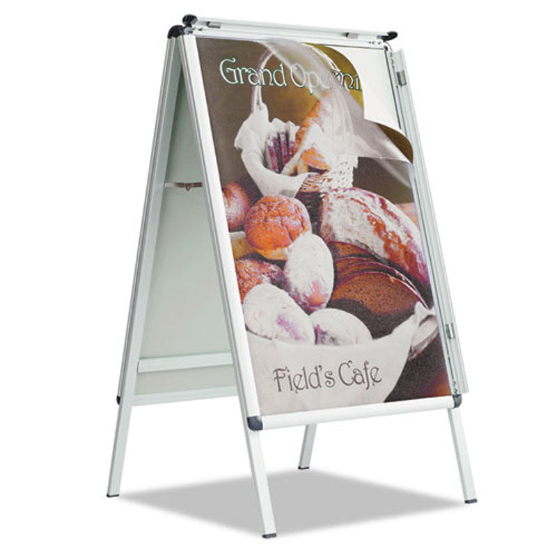 Double-Sided, Snap-Frame Sign Holder (Fits 24" x 36"), Aluminum Frame