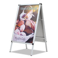 Double-Sided, Snap-Frame Sign Holder (Fits 24" x 36"), Aluminum Frame
