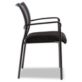 Eikon Stacking Mesh Guest Chair, Black (set of 2 chairs) w/Black Mesh