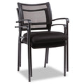Eikon Stacking Mesh Guest Chair, Black (set of 2 chairs) w/Black Mesh