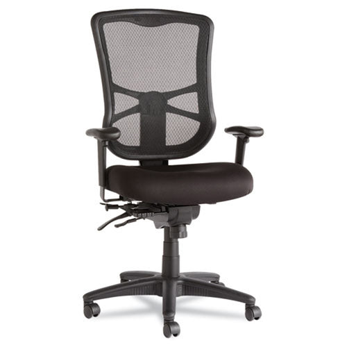 Elusion Mesh High-Back Multifunction Chair, Black w/Black Premium Fabric